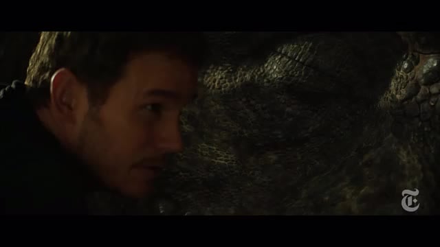 Mira cómo Chris Pratt cruzó la boca de un t-rex en la nueva película de "Jurassic World"