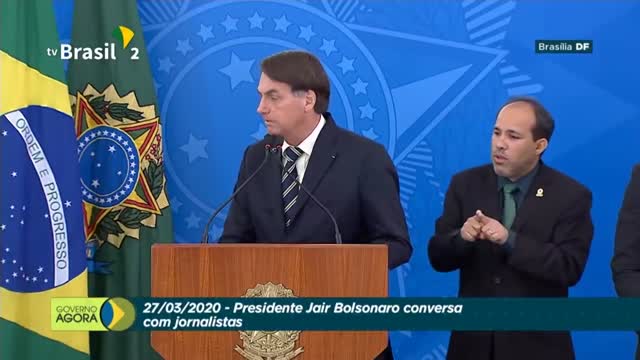 Jair Bolsonaro: ”Brasil no puede parar", porque si para se volvería "Venezuela".