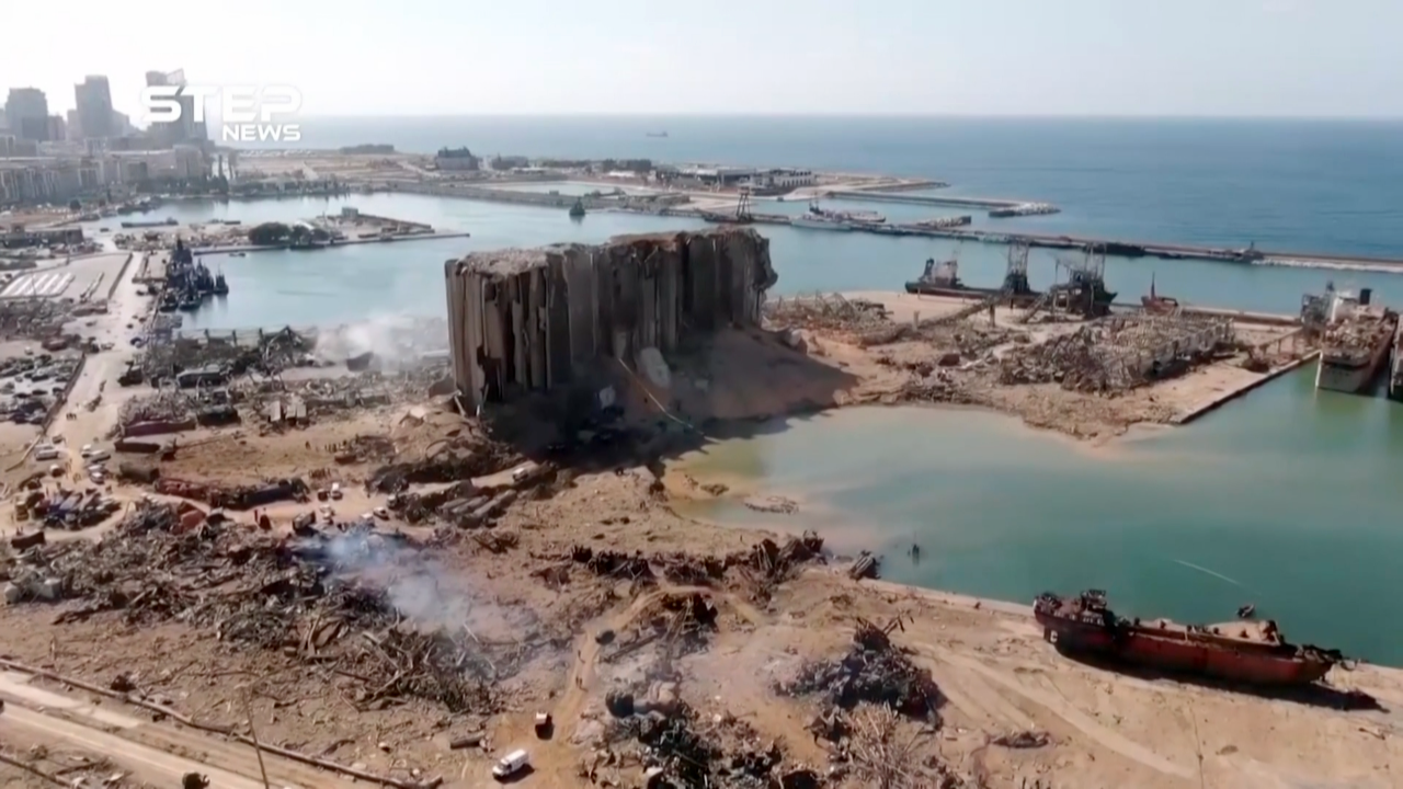 Escalofriantes imágenes aéreas de lo que quedó en Beirut