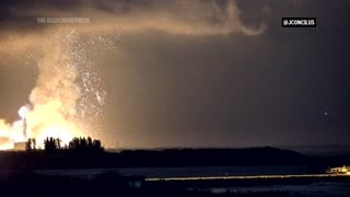 Explosión en Blue Origin: el momento exacto en que el cohete de Jeff Bezos estalla en la plataforma